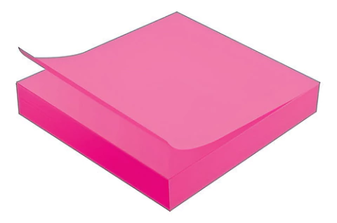 Bloco Adesivo Tilibra 76X76Mm Neon Rosa 1Un
