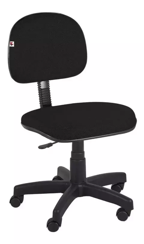 Cadeira Vflex Secretaria 40Mm Cv Sem Braco - Preta